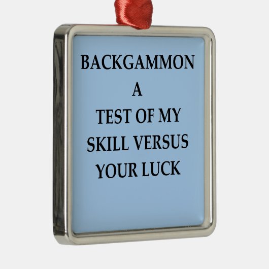 backgammon metalen ornament (Rechts)