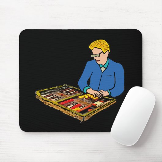 Backgammon Muismat (Met muis)