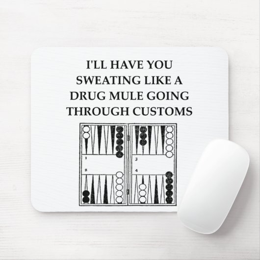 backgammon muismat (Met muis)