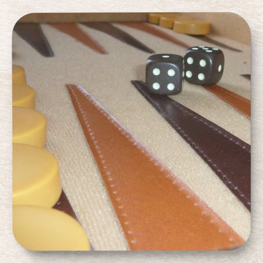 Backgammon-Onderzetters Drankjes Onderzetter (Voorkant)