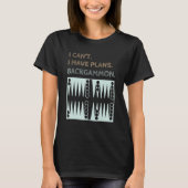 Backgammon Plans Player 1 T-shirt (Voorkant)
