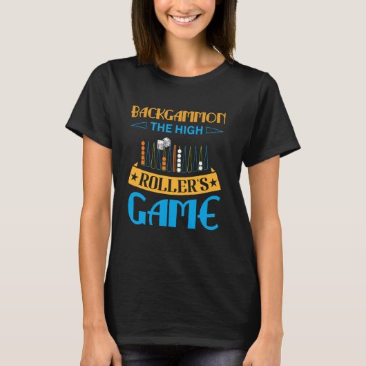 Backgammon Player Outfits en Backgammon T-shirt (Voorkant)