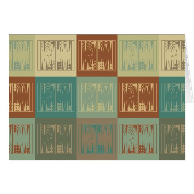 Backgammon Pop Art (Voorkant Horizontaal)