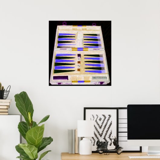 BACKGAMMON POSTER (Thuiskantoor)