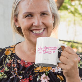 Backgammon Queen Pink Script Koffiemok