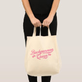 Backgammon Queen Pink Script Tote Bag (Voorkant (product))