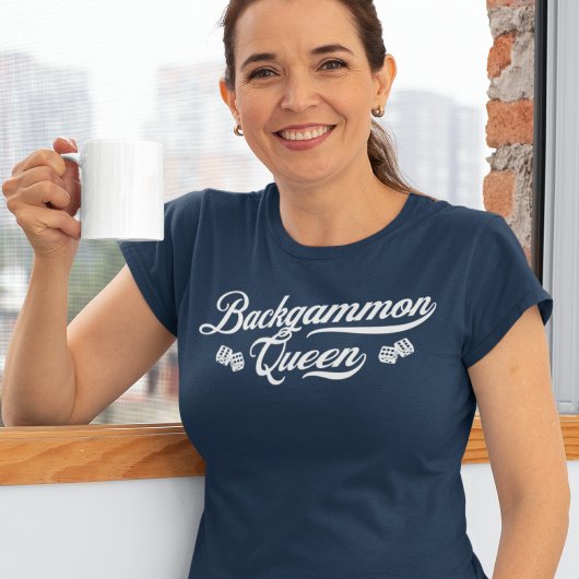 Backgammon Queen-script Tri-Blend Shirt