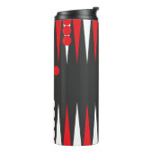 Backgammon Raad en Checkers Ontwerp Thermosbeker (Gedraaid links)