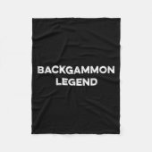 Backgammon Speler Funny Backgammon Humor Board Gam Fleece Deken (Voorkant)