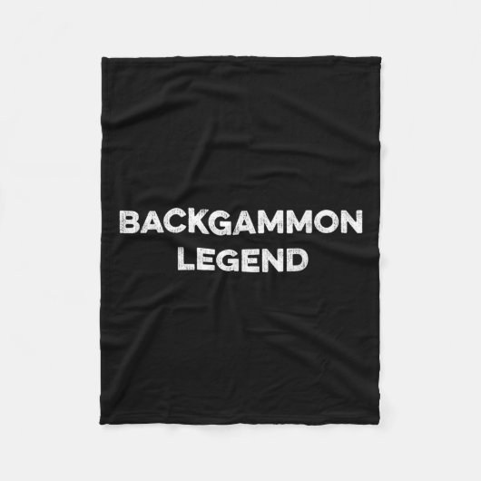 Backgammon Speler Funny Backgammon Humor Board Gam Fleece Deken (Voorkant)