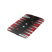 Backgammon Speler Leuk Bordspel Afdrukken Badmat (Gekanteld)