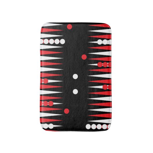 Backgammon Speler Leuk Bordspel Afdrukken Badmat (Voorkant Verticaal)