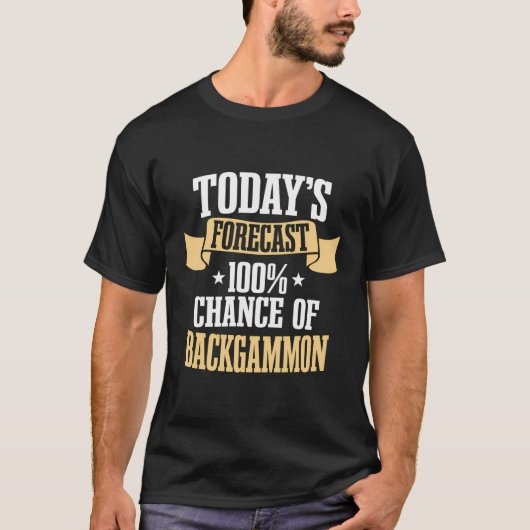 Backgammon speler Oude bordspellen Weekend Forge T-shirt (Voorkant)