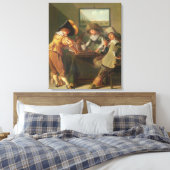 Backgammon Spelers, 17e eeuw Canvas Afdruk (Insitu (Slaapkamer))