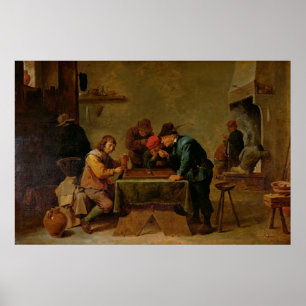 Backgammon Spelers, c.1640-45 Poster