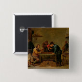 Backgammon Spelers, c.1640-45 Vierkante Button 5,1 Cm (Voorkant /achterkant)