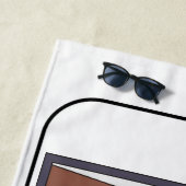 Backgammon strandlaken (In situ)