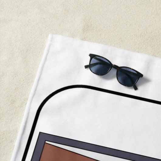 Backgammon strandlaken (In situ)