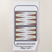 Backgammon strandlaken (Voorkant)
