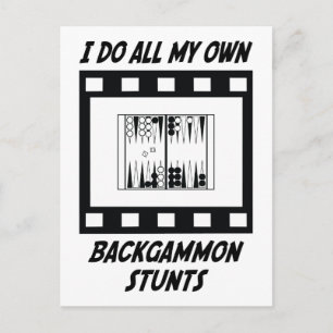 Backgammon Stunts Briefkaart
