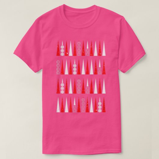 Backgammon unique pattern backgammon player  t-shirt (Design voorkant)