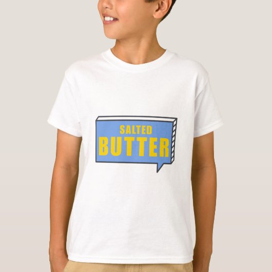Backgeschenk GEZOUTEN boter keto T-shirt (Voorkant)
