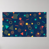 Background backdrop geometric poster (Voorkant)