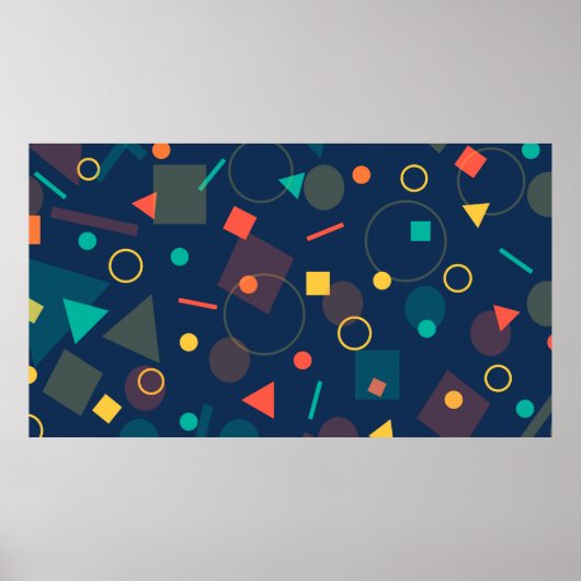 Background backdrop geometric poster (Voorkant)