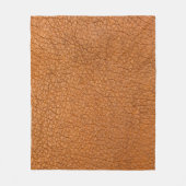 Background leather brown close up fleece deken (Voorkant)