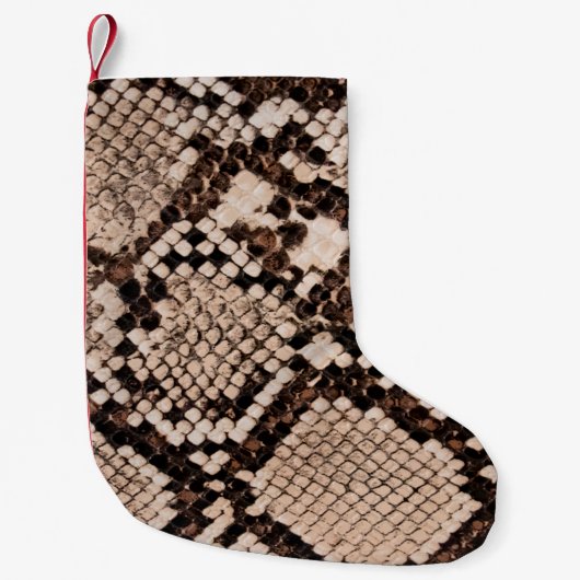 background of snake skin texture kleine kerstsok (Voorkant)