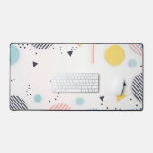 Background of stripes in circles with copy space bureaumat (Keyboard & Muis)