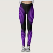 Background Power Spiral violet Leggings (Voorkant)