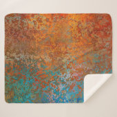 Background texture rust old brown sherpa deken (Voorkant (horizontaal))