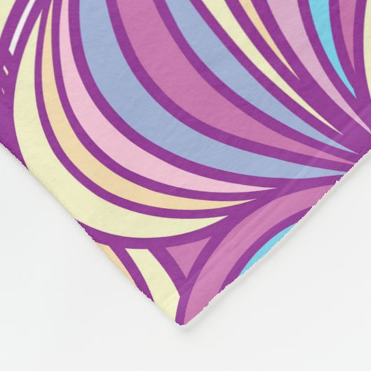 Background with abstract doodle waves  fleece deken (Hoek)