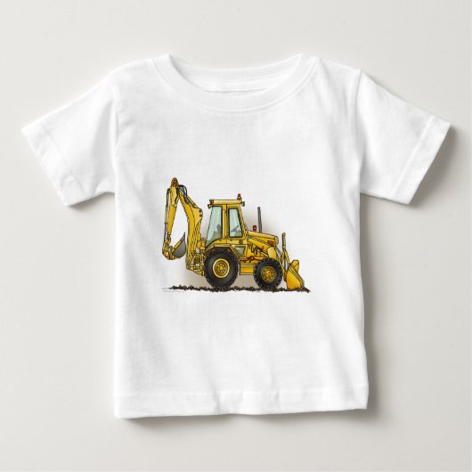 Backhoe Baby T-shirt (Voorkant)