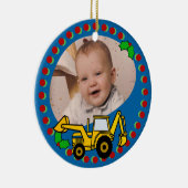 Backhoe Christmas Keramisch Ornament (Rechts)