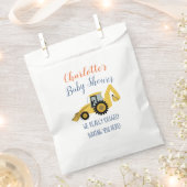 Backhoe Construction Baby shower Party Favor Bags Bedankzakje (Geknipt)