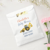 Backhoe Construction Baby shower Party Favor Bags Bedankzakje (Gezegeld)