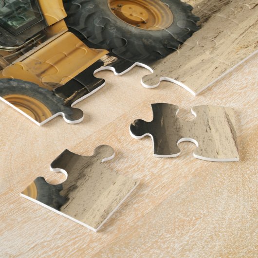 Backhoe Digger Tractor Legpuzzel (Zijkant)