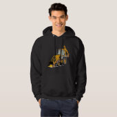 Backhoe Excavator Construction Operator Heavy Equi Hoodie (Voorkant volledig)