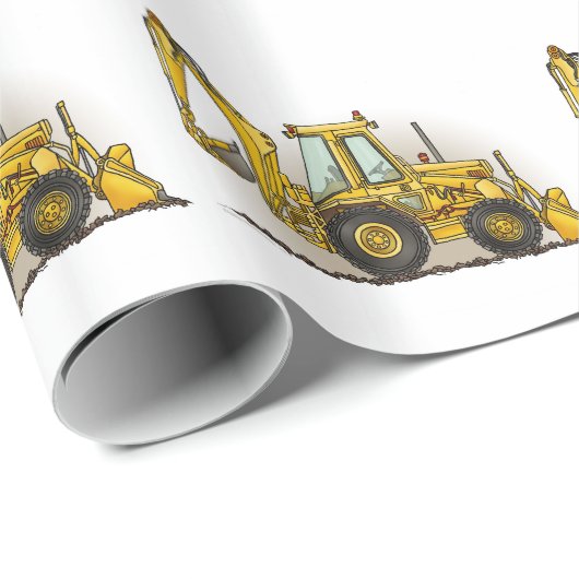 Backhoe Operator Cadeaupapier (Rol Hoek)