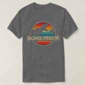 backhoe operator Dinosaur T-shirt (Design voorkant)