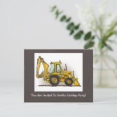 Backhoe Operator Kaart (Staand voorkant)