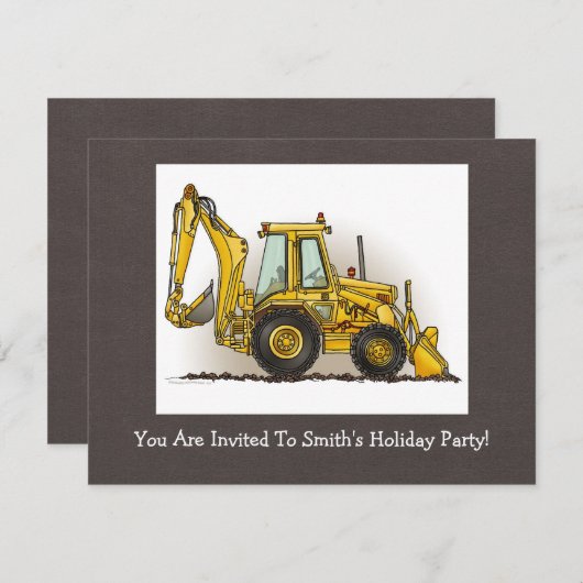 Backhoe Operator Kaart (Voorkant / Achterkant)