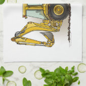 Backhoe Operator Theedoek (Gevouwen)