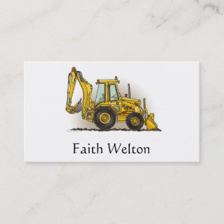 Backhoe Operator Visitekaartje