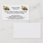 Backhoe Operator Visitekaartje (Voorkant / Achterkant)