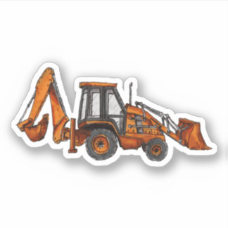 Backhoe Sticker