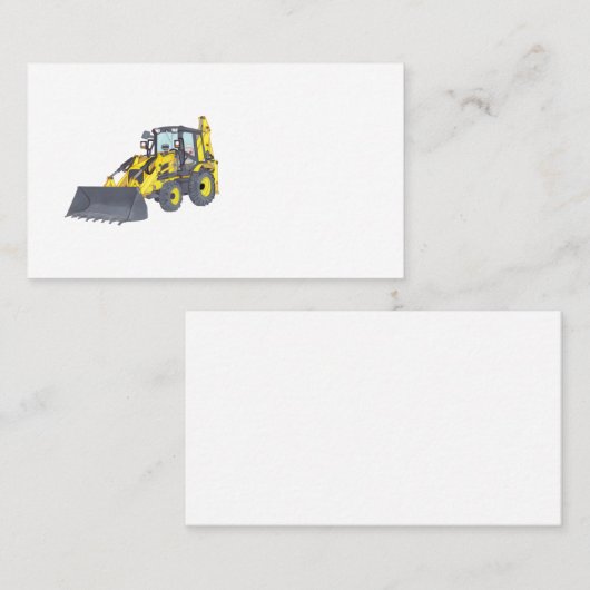 BACKHOE VISITEKAARTJE (Voorkant / Achterkant)