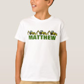 Backhoes voor Matthew T-shirt (Voorkant)